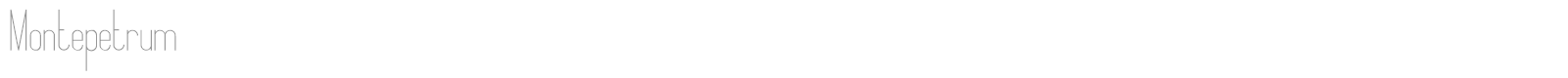 Montepetrum font preview
